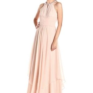 Donna Morgan Beaded Halter Dress